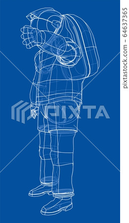 Astronaut concept. Vector rendering of 3d Astronaut concept. Vector rendering of 3d 64637365