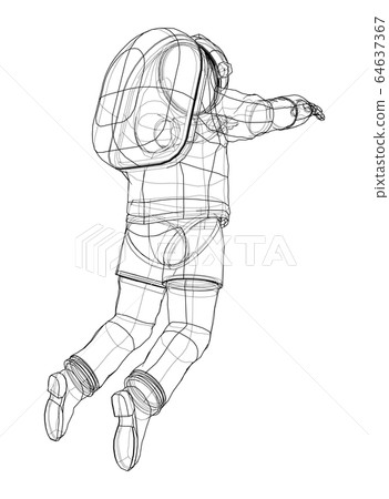 Astronaut concept. Vector rendering of 3d Astronaut concept. Vector rendering of 3d 64637367