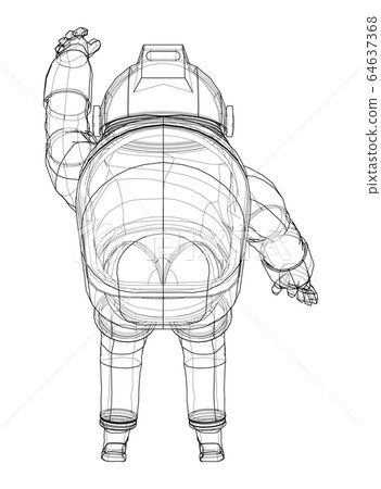 Astronaut concept. Vector rendering of 3d Astronaut concept. Vector rendering of 3d 64637368