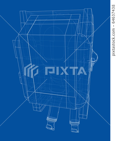 Astronaut concept. Vector rendering of 3d Astronaut concept. Vector rendering of 3d 64637438