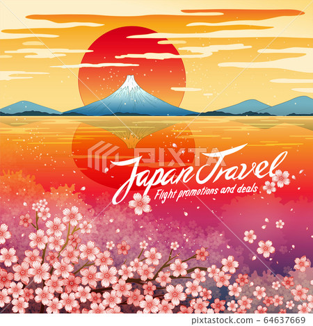 Traveling to Japan banner design 64637669