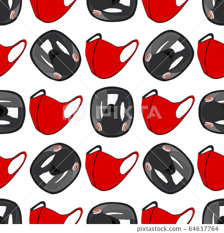 Seamless of respirator masks for prevention 64637764