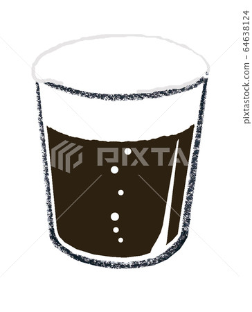 Black beer glass Black beer glass 64638124