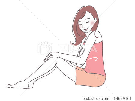 A woman with a smooth body 64639161