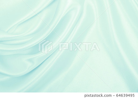 Smooth elegant blue silk or satin luxury cloth 64639495