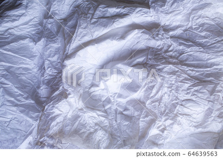 White colour and Grey colour crumpled paper texture, Abstract background, Gradient tone, Close up shot 64639563