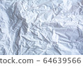 White colour and Grey colour crumpled paper texture, Abstract background, Gradient tone, Close up shot 64639566