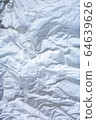 White colour and Grey colour crumpled paper texture, Abstract background, Gradient tone, Close up shot 64639626