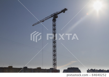 High construction crane against the background of 64640252