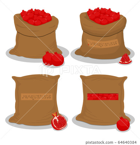 Sacks with natural food Sacks with natural food 64640384