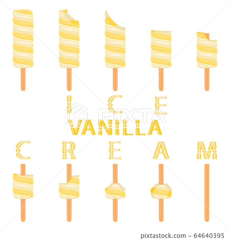 Vector illustration for natural ice cream Vector illustration for natural ice cream 64640395