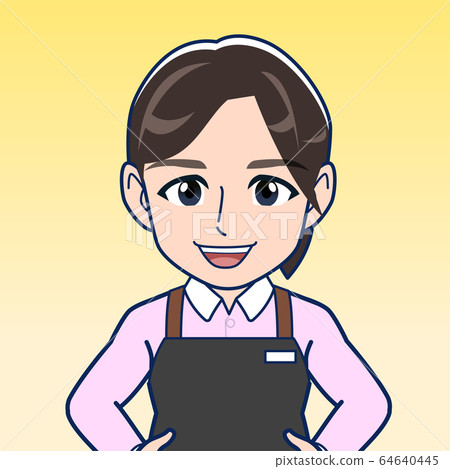 Restaurant clerk - Stock Illustration [64640445] - PIXTA