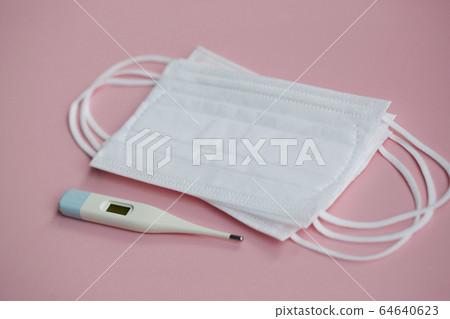 口罩溫度計傳染病粉紅色 64640623