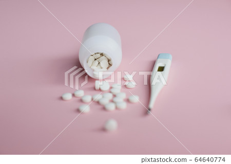 口罩溫度計傳染病粉紅色 64640774
