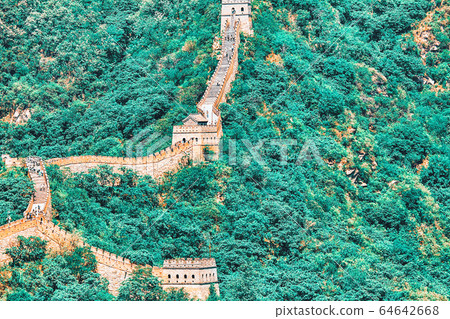 Great Wall of China, section "Mitianyu". Great Wall of China, section "Mitianyu". 64642668