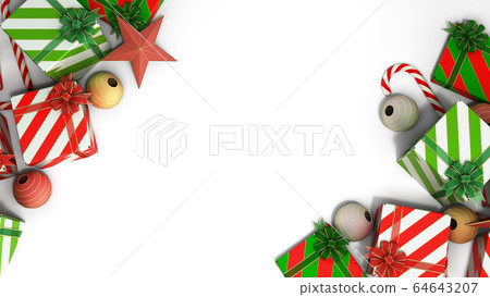 christmas gift boxes and accessories background christmas gift boxes and accessories background 64643207
