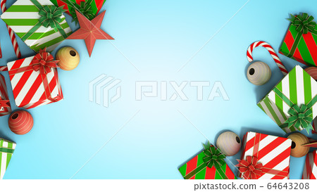 christmas gift boxes and accessories background christmas gift boxes and accessories background 64643208