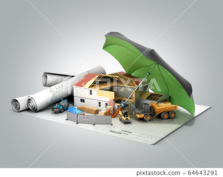 Modern risk management concept in construction Modern risk management concept in construction 64643291