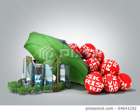 Modern risk management concept in construction 64643292