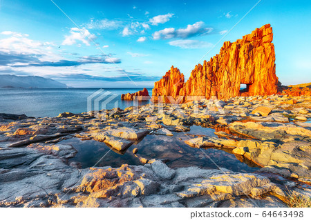 Awesome sunset view of Red Rocks Awesome sunset view of Red Rocks 64643498