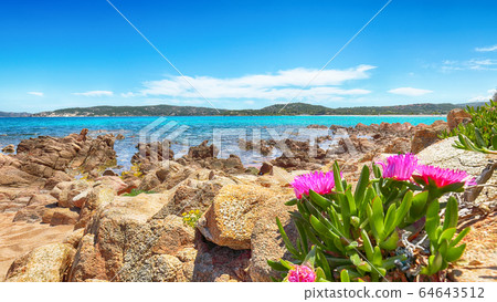 Fantastic azure water with rocks and lots of Fantastic azure water with rocks and lots of 64643512