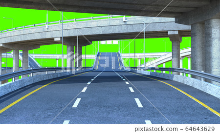 Day Road freeway travel concept route big board 3d 64643629