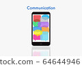 Colourful speech bubbles, Smart phone communication concept. 64644946