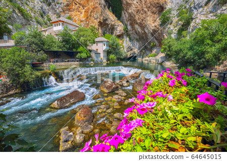 Dervish monastery or tekke at the Buna River Dervish monastery or tekke at the Buna River 64645015