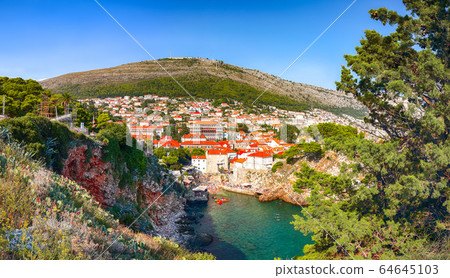 Aerial view at famous travel destination city of 64645103