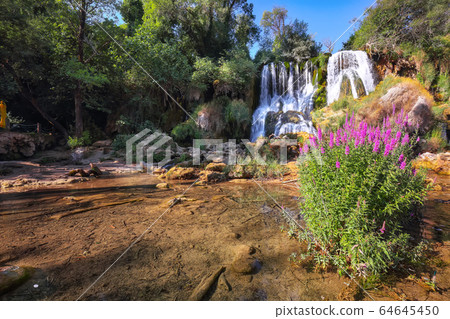 Picturesque Kravice waterfalls in the National 64645450