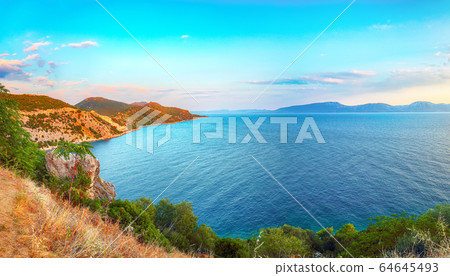 Amazing Coastline Of Makarska Riviera During 64645493