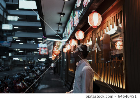 Japanese restuarant in the city. Japanese restuarant in the city. 64646451