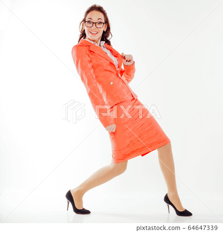 portrait of a beautiful young woman smiling happy 64647339