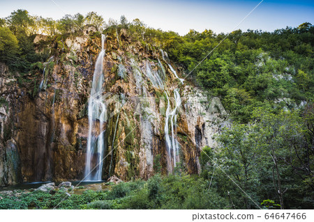 Velky Slap, the biggest waterfall in the Plitvice 64647466