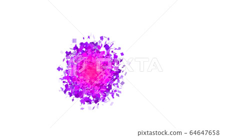 CG particle A spherically spread square 64647658