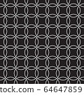 Seamless pattern of circles. Fashionable and modern. 64647859