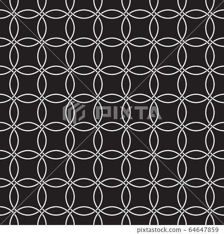 Seamless pattern of circles. Fashionable and modern. 64647859