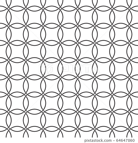 Seamless pattern of circles. Fashionable and modern. 64647860