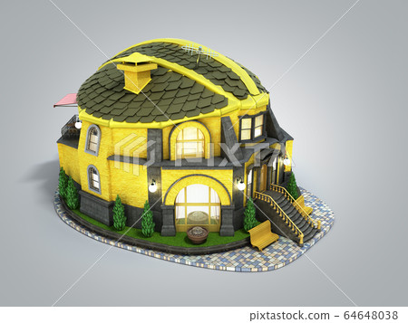 construction concept house in the form of a 64648038