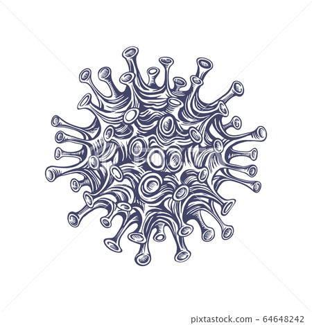 Illustrations concept coronavirus COVID-19 64648242