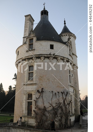 France, Loire region, Chenonceau castle, Marc tower France, Loire region, Chenonceau castle, Marc tower 64649292
