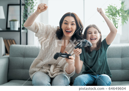 People having fun at home. People having fun at home. 64649604