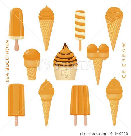 Vector illustration for natural tasty ice cream Vector illustration for natural tasty ice cream 64649900