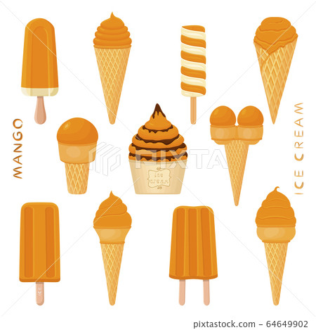 Vector illustration for natural tasty ice cream 64649902