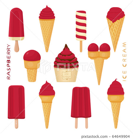 Vector illustration for natural tasty ice cream 64649904