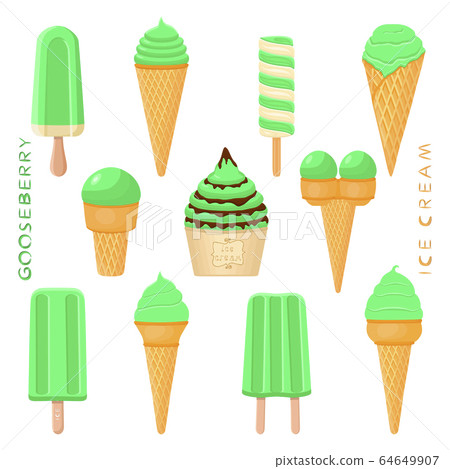 Vector illustration for natural tasty ice cream Vector illustration for natural tasty ice cream 64649907