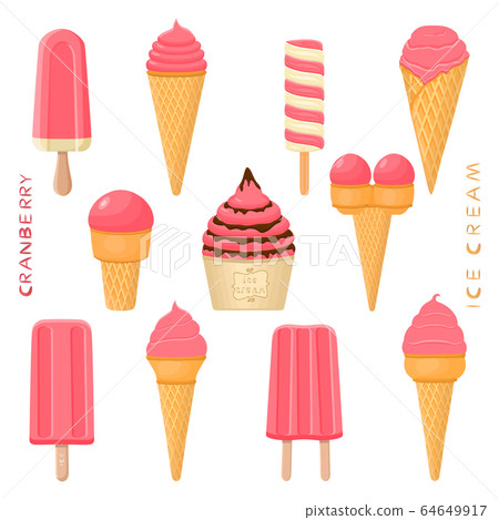 Vector illustration for natural tasty ice cream 64649917