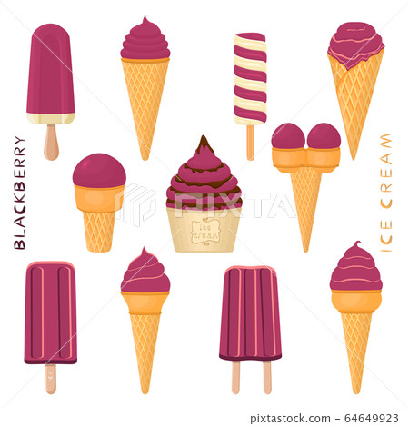 Vector illustration for natural tasty ice cream 64649923