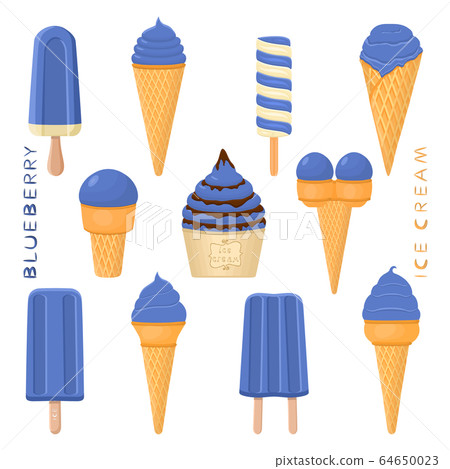 Vector illustration for natural tasty ice cream 64650023