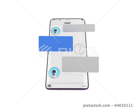 chat with chat bot Chat message on smartphone chat 64650111